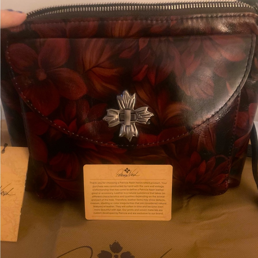 Patricia Nash Salina “Mums” Crossbody Purse